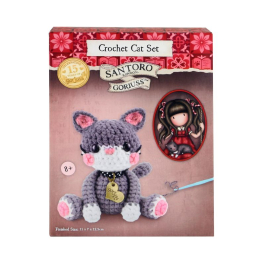 Комплект за плетене на една кука Santoro Gorjuss Memories - Grey Cat