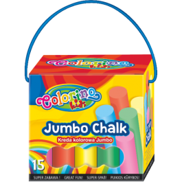 Цветни тебешири 15 бр. Colorino Kids Jumbo