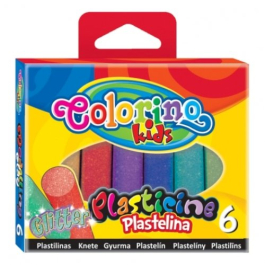 Брокатен пластилин 6 цвята Colorino 