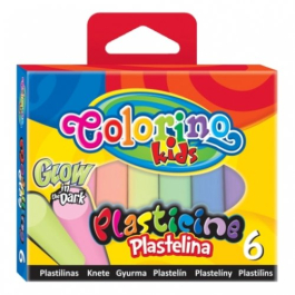 Светещ пластилин 6 цвята Colorino 