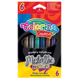 Маркери 6 цвята Металик Colorino
