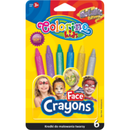 Пастели за лице 6 металик цвята Colorino 