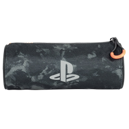 класически ученически цилиндричен несесер PLAYSTATION, без съдържание