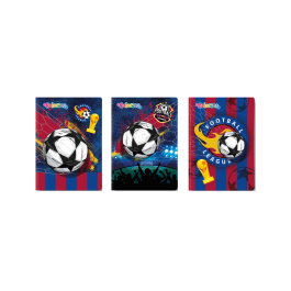 Тетрадка A5 мека корица 32 л. ред Football Colorino