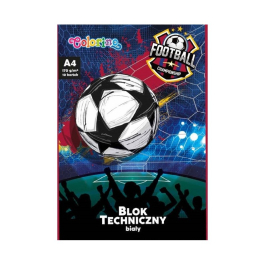 Блок за рисуване 10 л 170 г Football Colorino