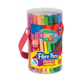 Флумастeри 50 бр. в кофичка Colorino 