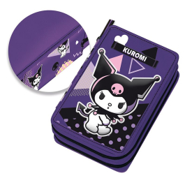 Ученически несесер с две отделения и съдържание Kuromi Popart