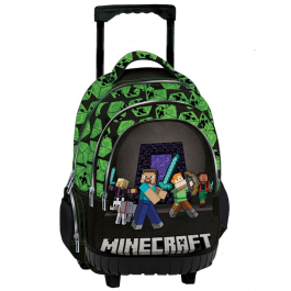 Ученическа раница на колела Minecraft Squad