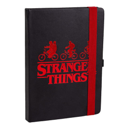 Тефтер А5 с кожени корици Stranger Things