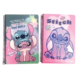 Тетрадка B5 70 листа, спирала Stitch 626, асортимент