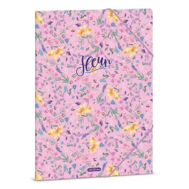 Папка с ластик A4 - ARS UNA - Fleur (5366) 24 