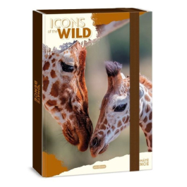 Кутия с ластик А4 Icons of the Wild - Giraffes кутия с ластик А4