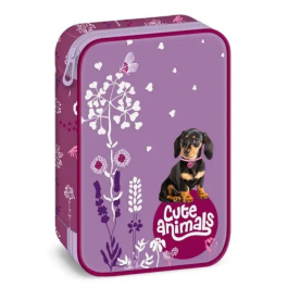 Ученически несесер с един цип на две нива Ars Una Cute Animals-Puppy (5369) 24 