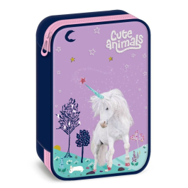 Ученически несесер с един цип на две нива Ars Una Unicorn (5448) 