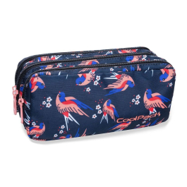Ученически несесер с три ципа COOLPACK - PRIMUS - PINK COLIBRI