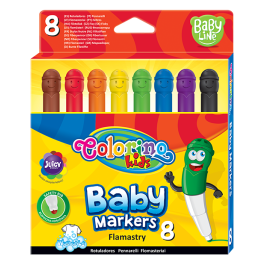Флумастери за бебе Colorino 8 цвята 