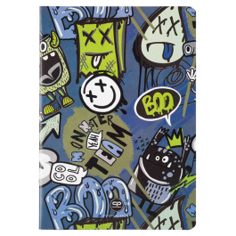 Тетрадка А5 Coolpack мека корица PP 32л. квадратчета Monster Team
