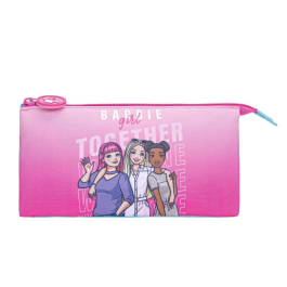 ученически несесер Barbie We Shine Together с три отделения и страхотен, цветен дизайн