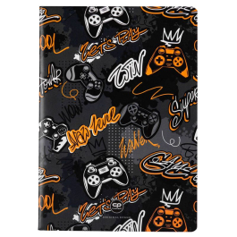 Тетрадка А5 Coolpack мека корица PP 32л. квадратчета Gamer