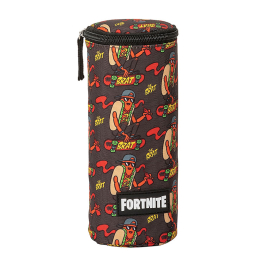 Вертикален несесер Fortnite със скин от играта. Тъмен цвят, затваряне с цип