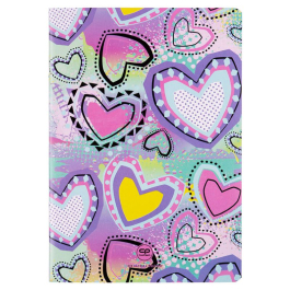 Тетрадка А5 Coolpack мека корица PP 32л. квадратчета Pastel Hearts