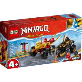 LEGO® NINJAGO™ 71789 - Битката с кола и мотор на Кай и Рас