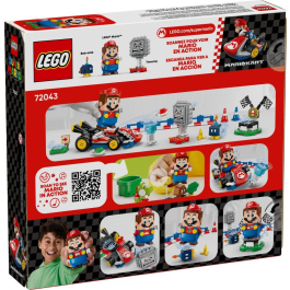 LEGO® Super Mario 72043 - Mario Kart™ – Интерактивна фигура LEGO® Mario™ и Standard Kart