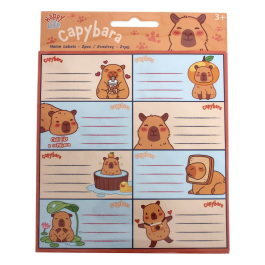 Етикети за тетрадки Capybara (16 броя)