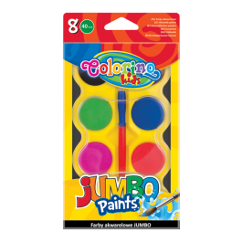 Акварелни бои 8 цвята Jumbo