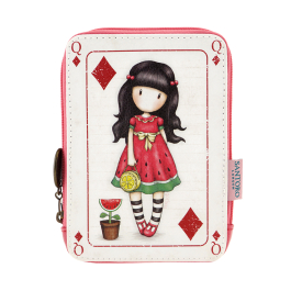 Малко портмоне за момичета Santoro Gorjuss. Червено.