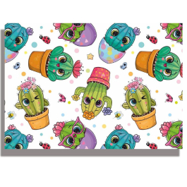 Блок за рисуване №4 Rainbow - Cactus, 190 g, 10 листа