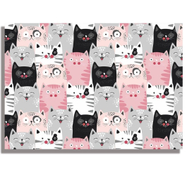 Блок за рисуване №4 Rainbow - Cats 190 g, 10 листа