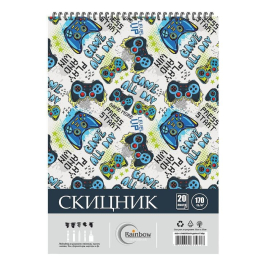 Скицник със спирала Rainbow Game all Day