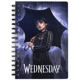 Тетрадка A5 Wednesday rain 3D 