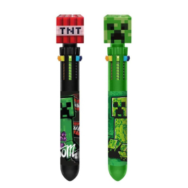 Многоцветен химикал Minecraft 10 цвята с 3D фигурка, Асортимент