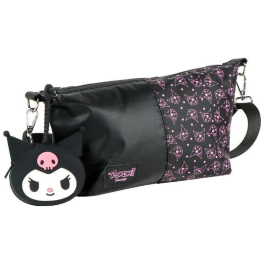 Черна чанта за рамо и портмоне Hello Kitty Kuromi 