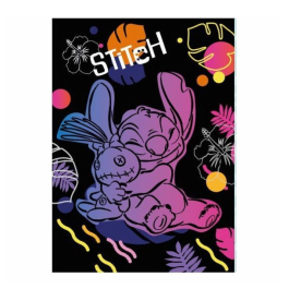 Тетрадка A4 60 листа, малки квадратчета Stitch Black 