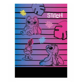 Тетрадка A4 60 листа, малки квадратчета Stitch Black