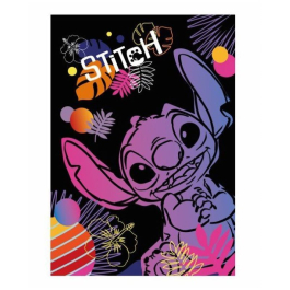 Тетрадка A4 60 листа, широк ред -  Stitch Black