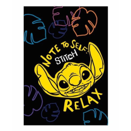 Тетрадка A4 60 листа, широк ред -  Stitch Black - Relax