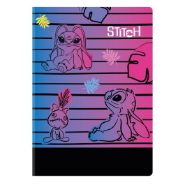 Тетрадка A5 60 л ред - STITCH Black