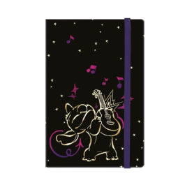 Тетрадка с ластик A5 - 80 л ред - STITCH GOLD - 2