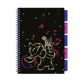 Тетрадка B5 със спирала - 100 м.кв. - Stitch GOLD - 3