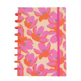 Тетрадка B5 Coolpack малки квадратчета FLORES ROSA
