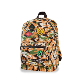 Ученическа раница Cross Camo Desert Badges