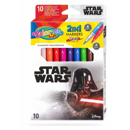 Двувърхи флумастери 10 цвята Star Wars Colorino Disney