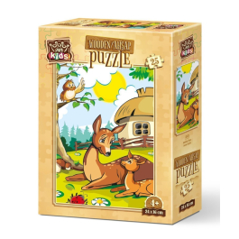Дървен детски пъзел 25 части Art-Puzzle Мама и бебе