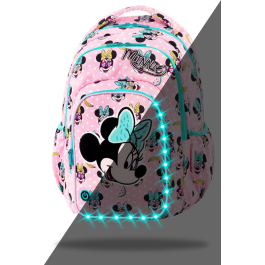 Ученическа светеща раница Spark L Minnie Pink LED