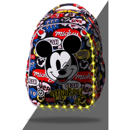 Ученическа светеща раница с LED светлини Joy S Mickey Mouse