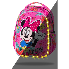 Ученическа светеща раница с LED светлини Joy S Minnie Tropical